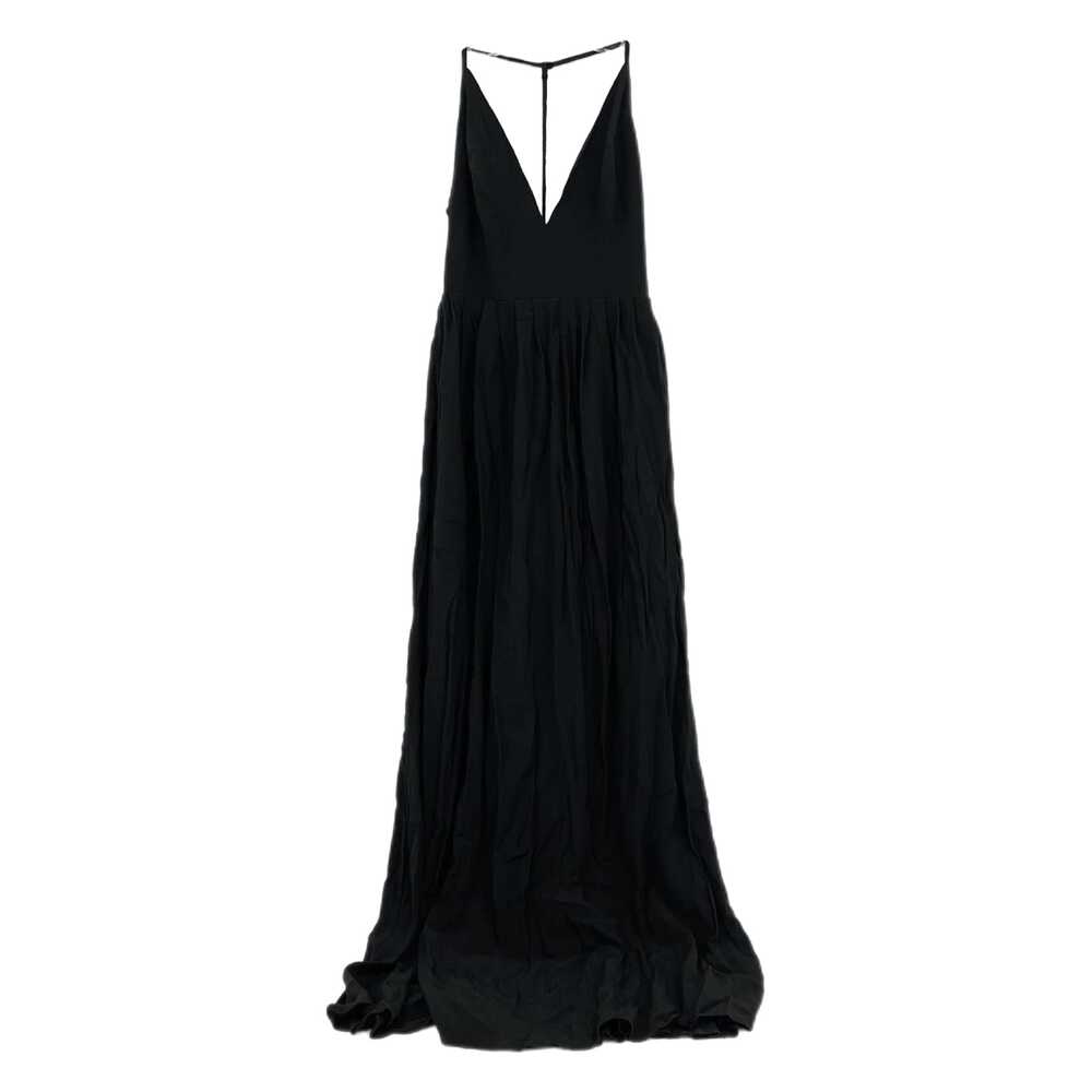 NBD Black Adjustable T Strap Back Maxi Dress | Size S